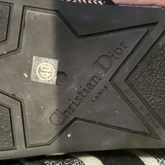 Christian Dior Denim D-way Embroidered Wedge Mules Platform US 10 - Picture 5 of 11